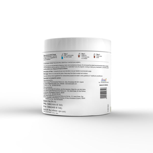 SheNeed Plant Based UTI Relief Drink For Women with Cranberry, Ashwagandha, Chamomile for UTI, Balance Ph, Soothes Pain & Bacterial Infection - 300gm