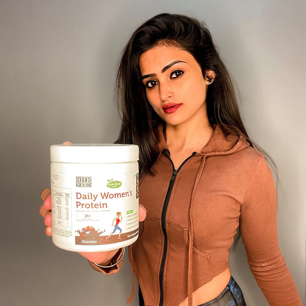 SheNeed Plant Based Daily Women’s Protein Drink with 21+ Nutrients for Women with Sitawar, Turmeric and Iron, Calcium For Hormone Balance, Bone, Hair And Skin & Muscle-300gm
