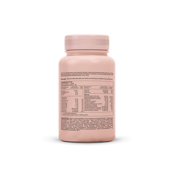 SheNeed All Time Multivitamins & Multiminerals for Girls & Women for Everyday Nutrition & Energy – 60 Tablets AND GET FREE CGG Collagen Serum-2x Collagen restorative -10ml