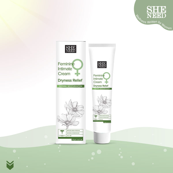 Sheneed Intimate Cream for Dryness relief with natural moisturization, Reduces Flaky Skin, Improves Hydration & Increases Softness-30gm