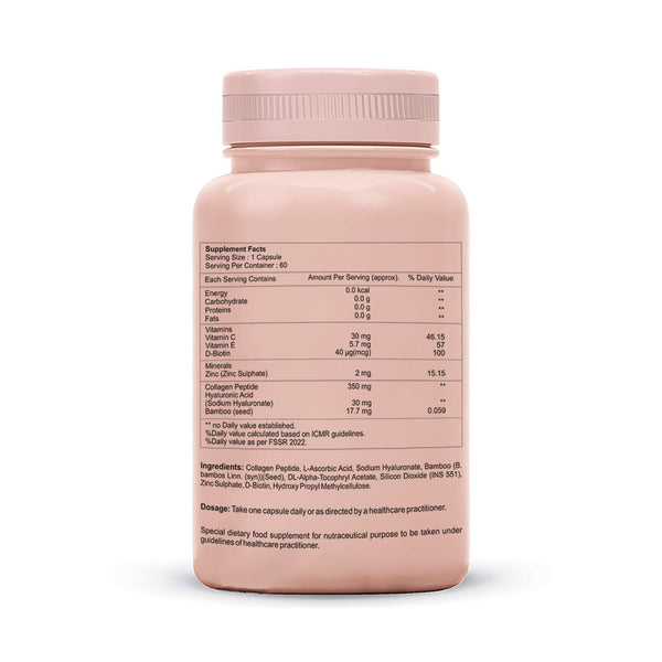 Sheneed Joint Collagen for Knee Caps & Bones & Joint care with Hydrolyzed Type-ll Collagen with Hyaluronic acid, Glucosamine, Vitamin-D with Amino-Acid - 60 capsules