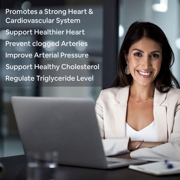 SHENEED WOMEN’S HEART HEALTH SUPPLEMENT - Balances Cholesterol Levels | Enhances Blood Circulation | Healthy Cardio vascular | Protects against free radical damages - 60 capsules