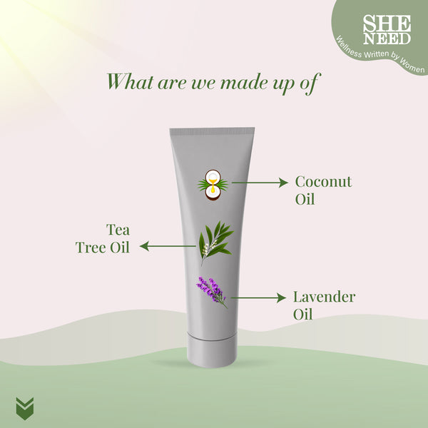 Sheneed Intimate Cream for Dryness relief with natural moisturization, Reduces Flaky Skin, Improves Hydration & Increases Softness-30gm