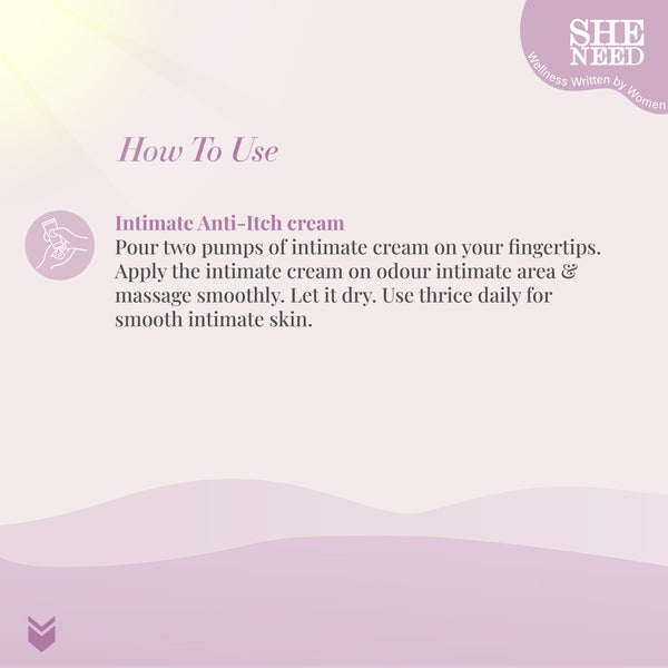 SHENEED Intimate Anti -itch cream with maximum strength 30 gm |for all skin types, |instant relief from itching|relief from irritation| Refreshing Cleansing|clinically proven| Gynac approved.