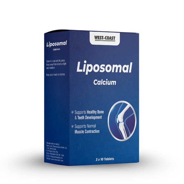 Liposomal Calcium 1300mg Supplement – 30 Tablets | 99% Stabilized Liposome Calcium | High Absorption | Bone, Joint, Muscle & Heart Support | For Men & Women | Non-GMO