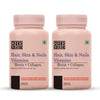 SheNeed Hair, Skin & Nails Vitamins With Biotin, Collagen & Keratin - 60 Capsules (Pack of 2)