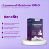 Liposomal Melatonin Max Strength 10mg – High Potency Sleep Support – Deep & Restful Sleep Aid – Reduces Sleep Latency – Jet Lag Relief – Non-Habit Forming – For Men & Women – 30 Tablets