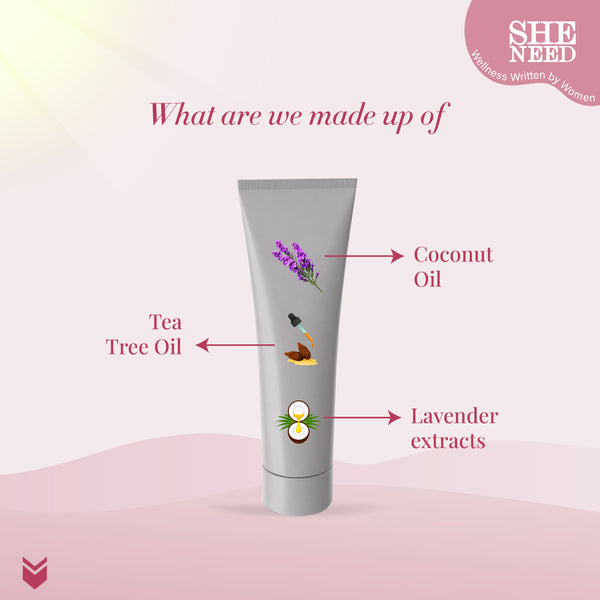 SHENEED Feminine Intimate 24hr Odour control cream 30gm |Rescue from leakage & UTI| Refreshing Cleansing |pH Balance |Natural & Vegan | Paraben & Sulphate Free|clinically proven| Gynac approved | Travel Friendly