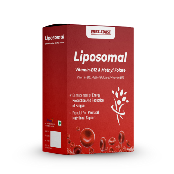 Liposomal Vitamin B12 500 mcg with Methyl Folate 400 mcg & Vitamin B6 – Advanced Liposomal Technology for Superior Absorption – Supports Energy, Brain & Nerve Health, Immunity & Red Blood Cell Formation – For Men & Women – 30 Tablets