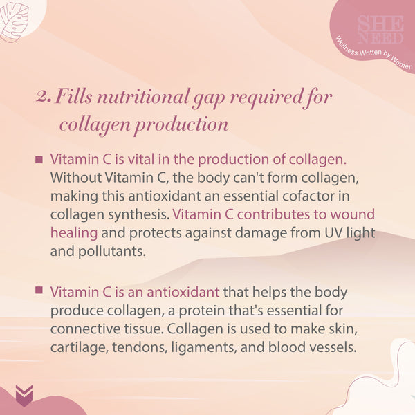 SheNeed Collagen Skin Shot Protein, Collagen & Biotin - 10g x 30 Sachets