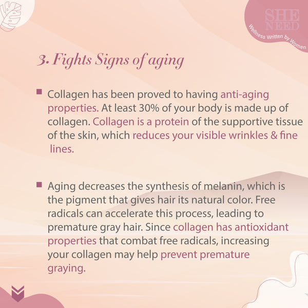 SheNeed Collagen Skin Shot Protein, Collagen & Biotin - 10g x 30 Sachets