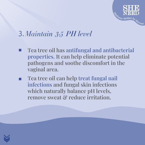 SheNeed  UTI relief Feminine Intimate Wash - Reduces Yeast Infection, Protects Against UTI And Itching With Ph-3.5. 100% Natural with Thyme Extracts And Tea Tree Oil - 100 ML