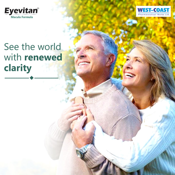 West-Coast Eyevitan Macula Formula Dual Comfort for Eye Care, Reduces symptoms like Blurry vision, empty spots in vision – 60 Capsules