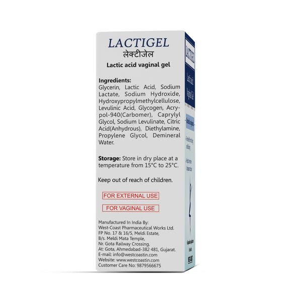 Westcoast Lactigel Lactic Acid Vaginal Gel | Eliminate Signs Of Irritation In The Vaginal Area| 6 Disposable Applicators 8ml Each