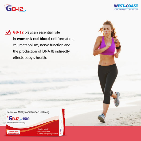 Westcoast GB-12 Tablets for Vitamin B12 Deficiency- 3x10 Tablets