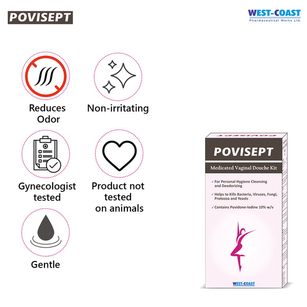 Westcoast Povisept Feminine Douch Kit - 100ml