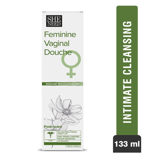 BUY SheNeed Feminine Vaginal Douche-Fresh Scent- With Ph-3.5. Daily Vaginal Cleansing And Protection From UTI, Fungus & Yeast - 133 ML