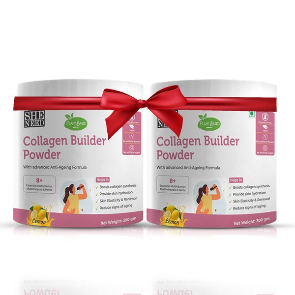 BUY SheNeed Plant Based Collagen Builder Powder with Advanced Anti-Aging Formula, Skin Repair & Regeneration- 300gm AND GET FREE SheNeed Plant Based Collagen Builder Powder with Advanced Anti-Aging Formula, Skin Repair & Regeneration- - 300gm