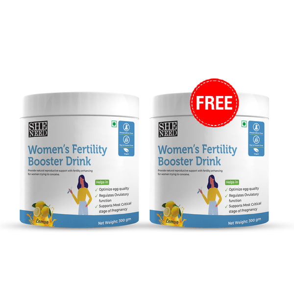 SheNeed Women's Fertility Booster Drink for Women-300gm AND GET FREE SheNeed Women's Fertility Booster Drink for Women-300gm