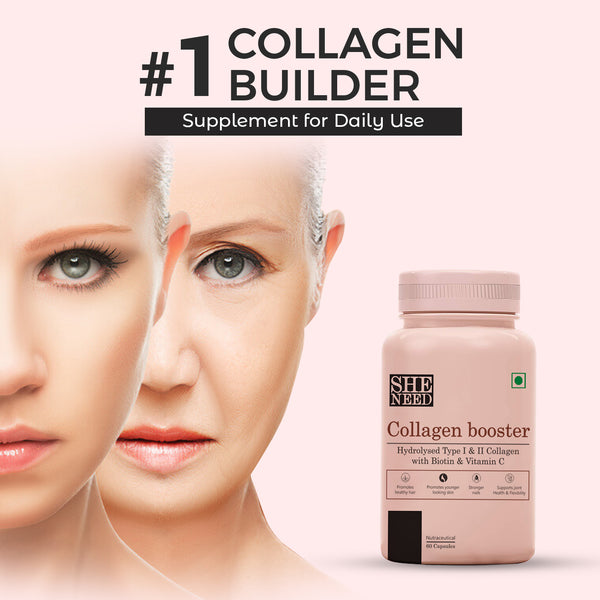 BUY SheNeed Collagen Booster with Hydrolysed Collagen for Men & Women – 60 Capsules AND GET FREE  SheNeed Collagen Booster with Hydrolysed Collagen for Men & Women – 60 Capsules