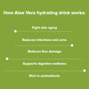 Sheneed Aloe Vera hydrating drink with Vit-C-improves skin & hair growth,Vegan-30x10gms