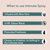 SheNeed Feminine Intimate Spray For Bikini Area, Protection from UTI, Calms Rashes, Fungal Infections & Coolness  with Aloe Vera & Menthol 100ml
